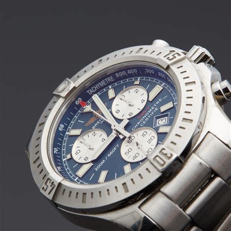 breitling colt black dial chrono|breitling colt pre owned.